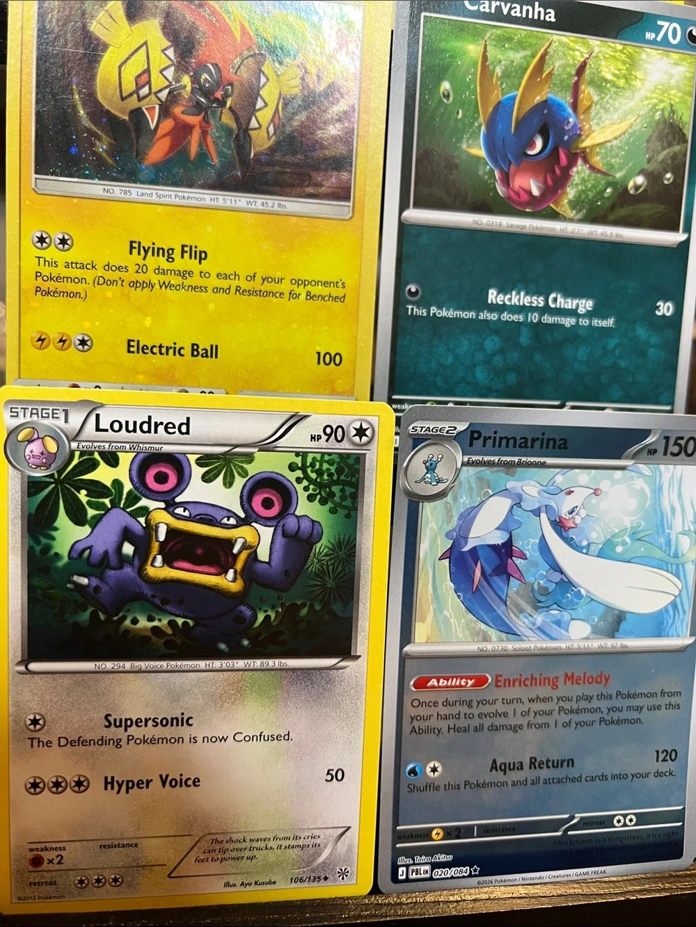 🌸Pokemon 12-card lot/ All near mint never played. Includes holo/reverse holo/reg